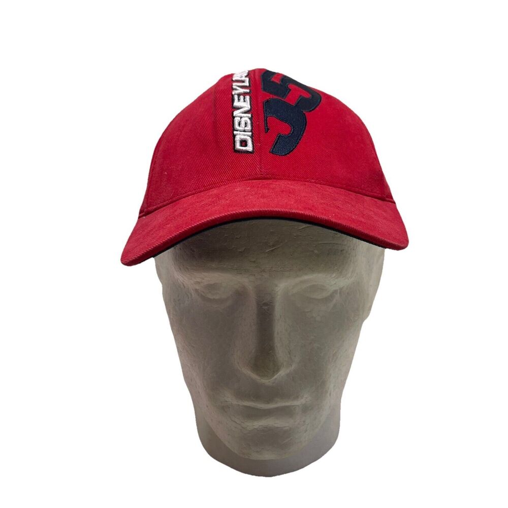 Disneyland Resort 55' Cap/Hat Stretch Flexseam Red Angled Print